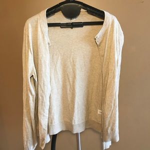 J. Crew beige cardigan size L